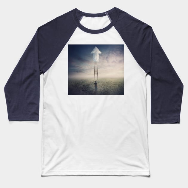 ladder to clouds Baseball T-Shirt by 1STunningArt